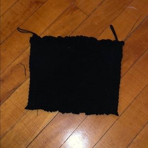 Cropped tubed top